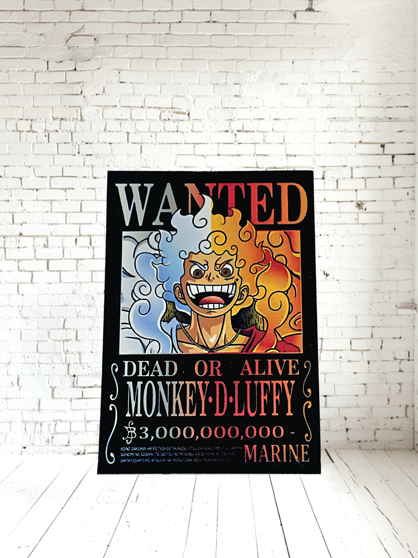 Foil One Piece Anime posters on aluminum print. Many to choose from