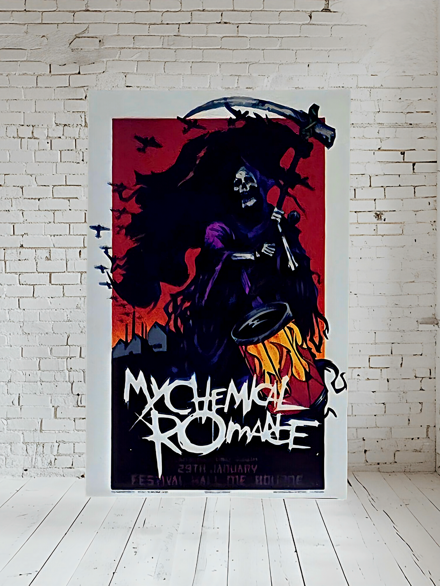 My Chemical Romance posters on aluminum print. Many to choose from