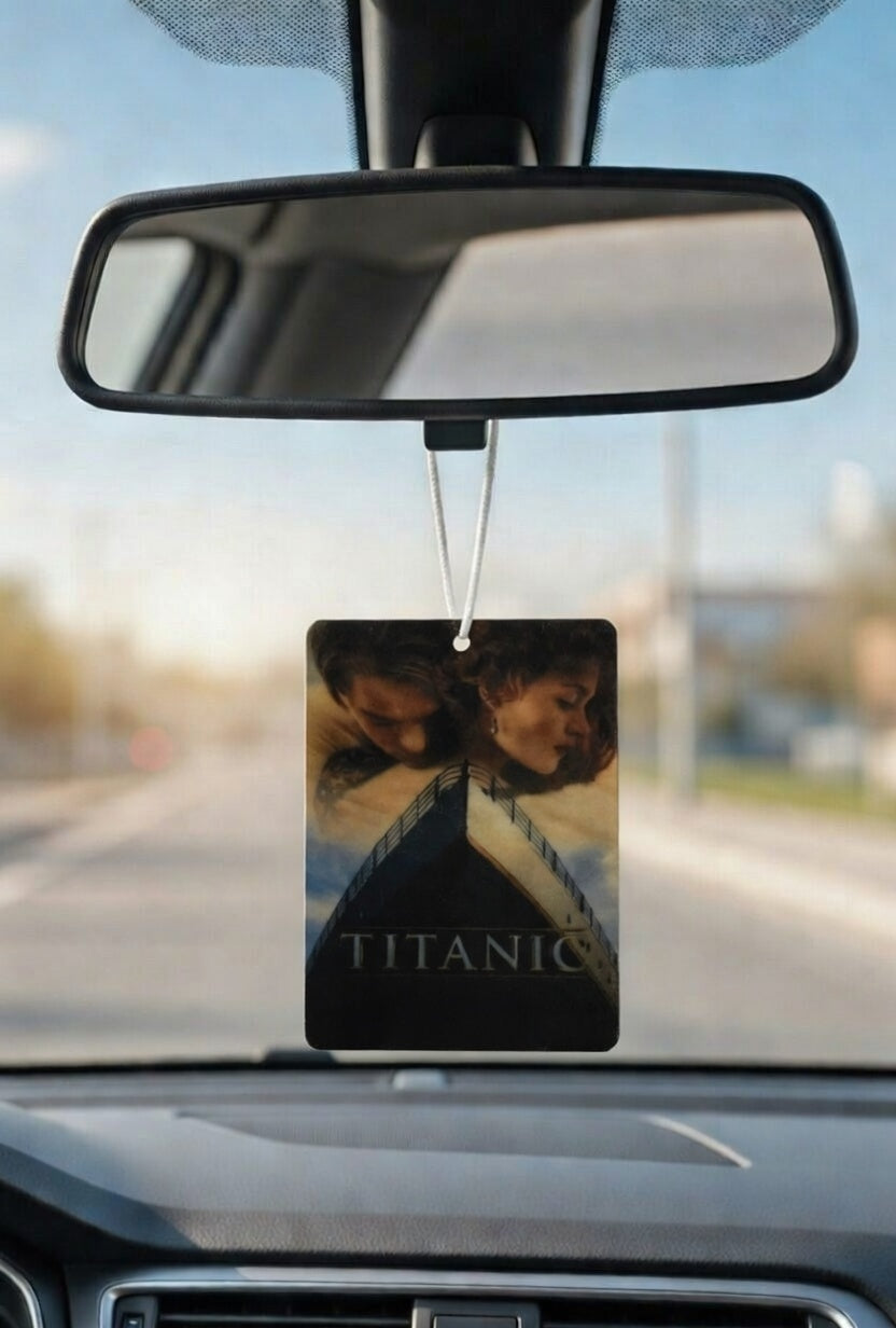 Titanic Movie poster car air freshener. Many scents to choose from