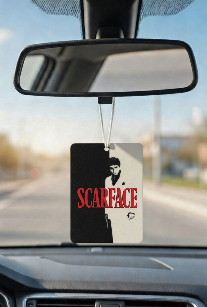 Scarface Movie poster car air freshener. Many scents to choose from