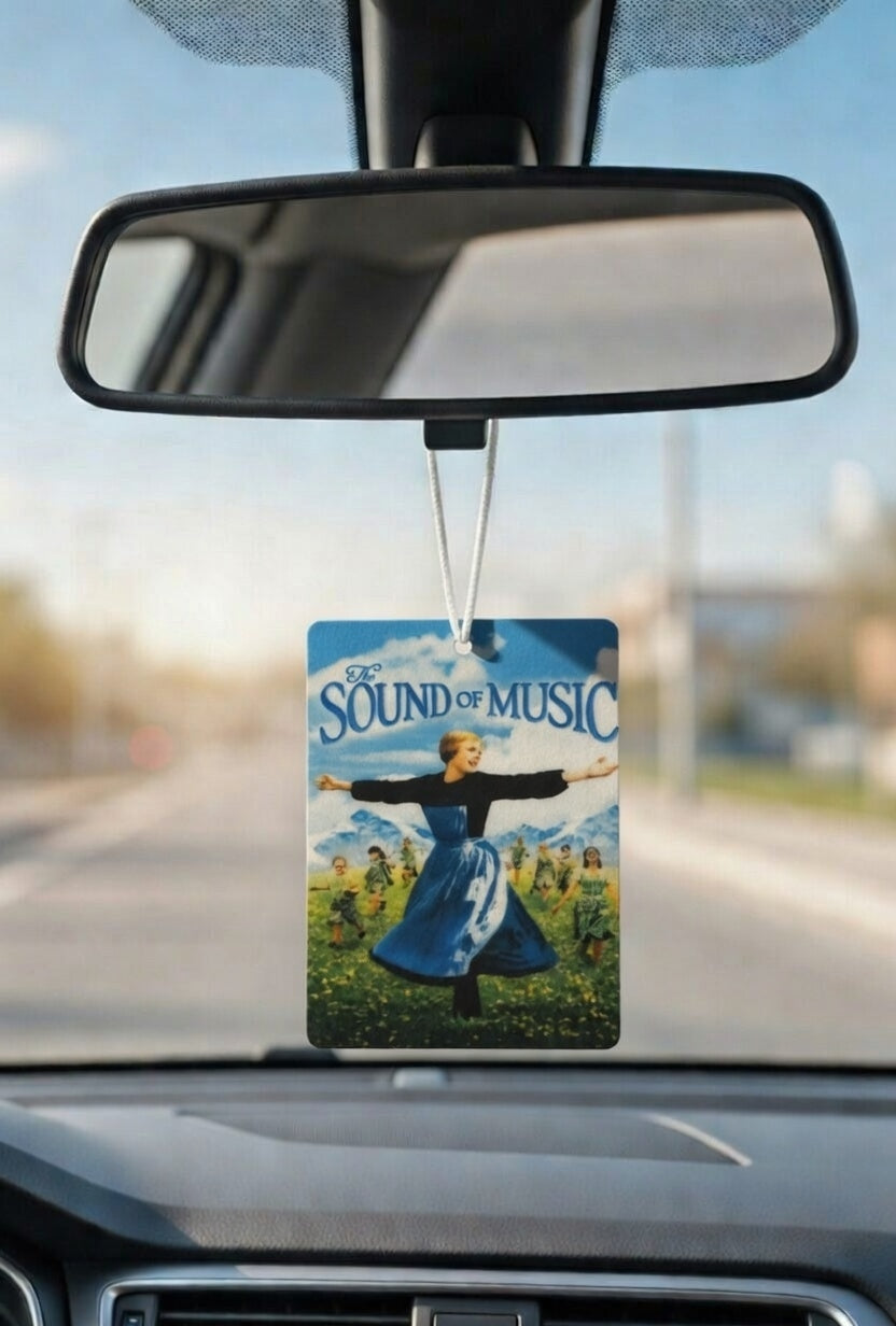 The Sound of Music Movie poster car air freshener. Many scents to choose from