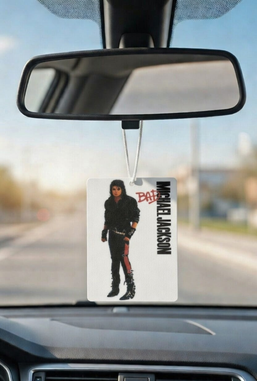 Michael Jackson Bad Movie poster car air freshener. Many scents to choose from