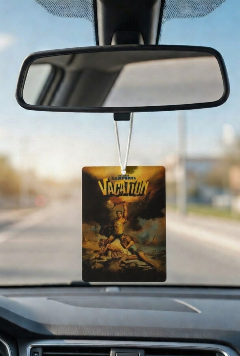 National Lampoon's Vacation Movie poster car air freshener. Many scents to choose from
