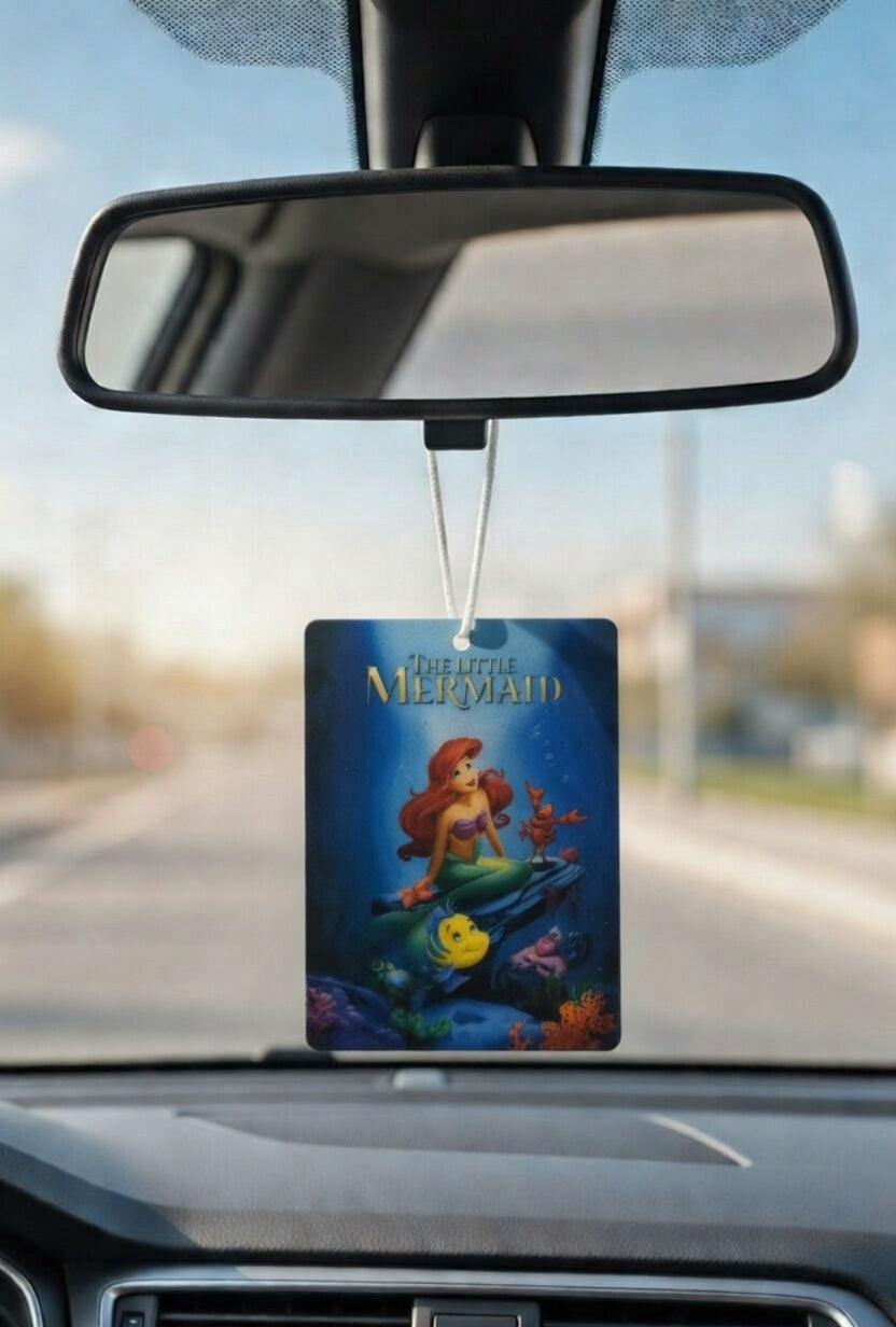 The Little Mermaid Movie poster car air freshener. Many scents to choose from