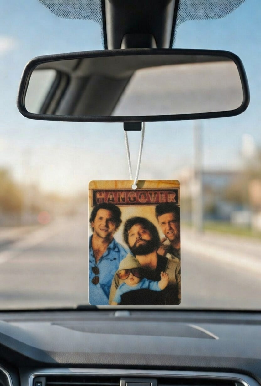 Hangover Movie poster car air freshener. Many scents to choose from