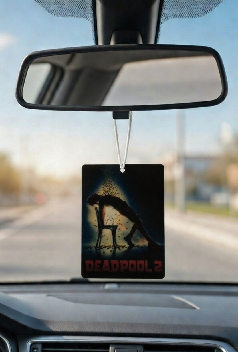 Deadpool 2 Movie poster car air freshener. Many scents to choose from