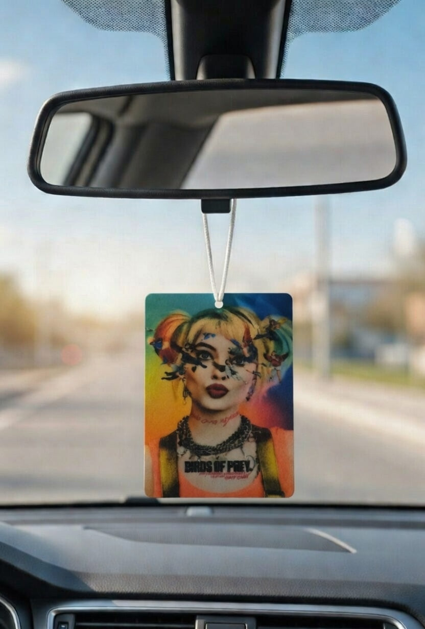 Birds of Prey Movie poster car air freshener. Many scents to choose from