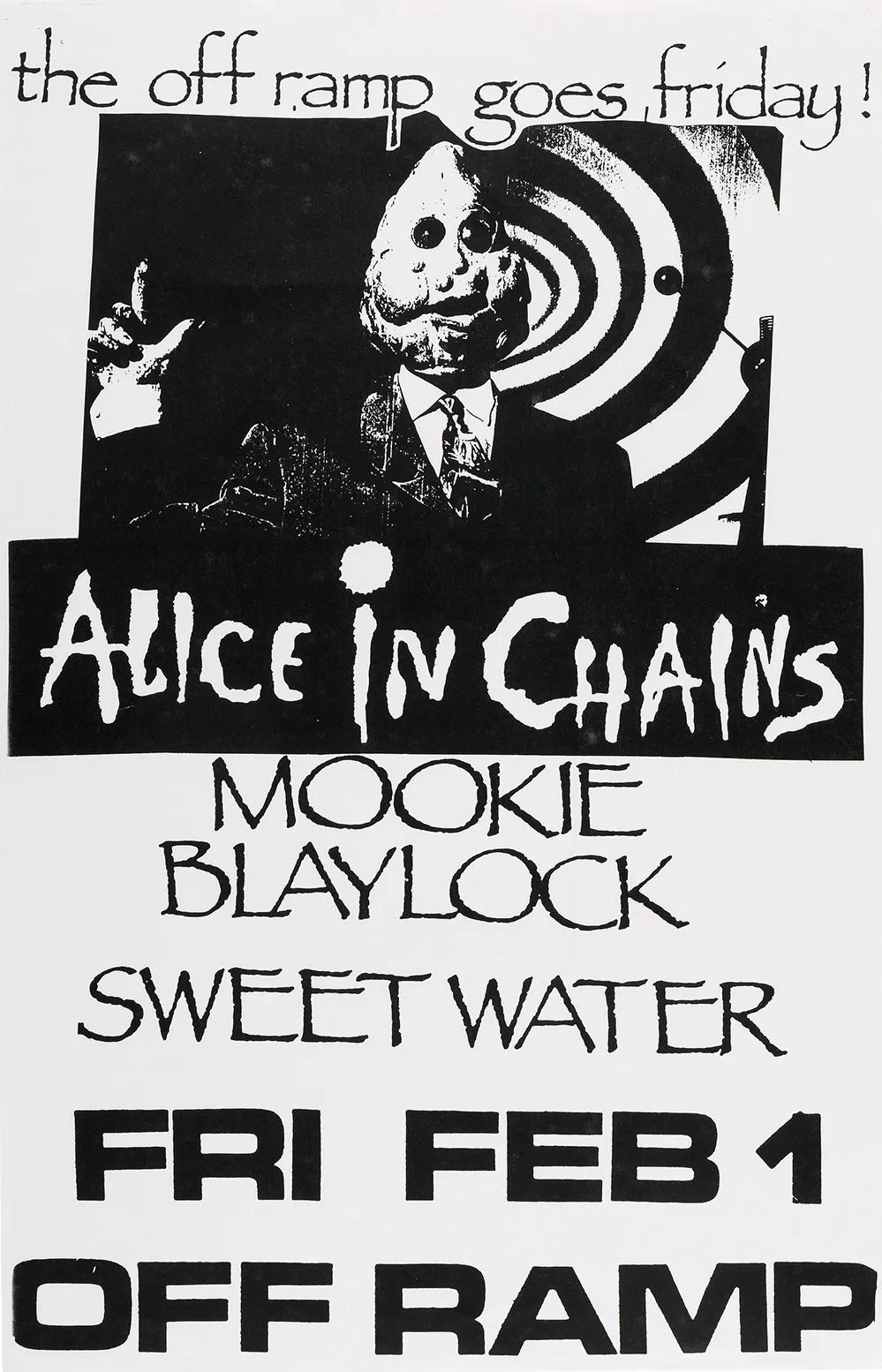 Concert poster with multiple size and finish options. Alice in Chains