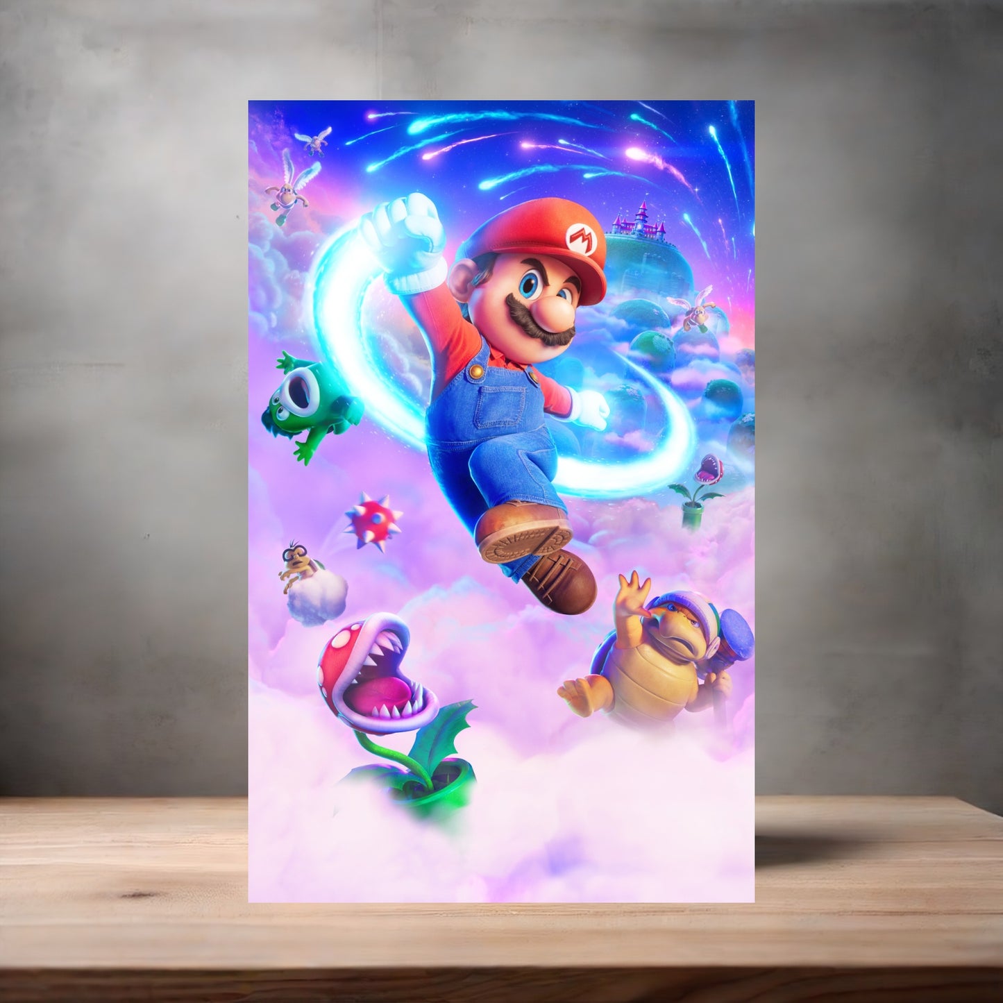The Super Mario Galaxy 13" x 19" movie poster. Matte or Glossy. A5