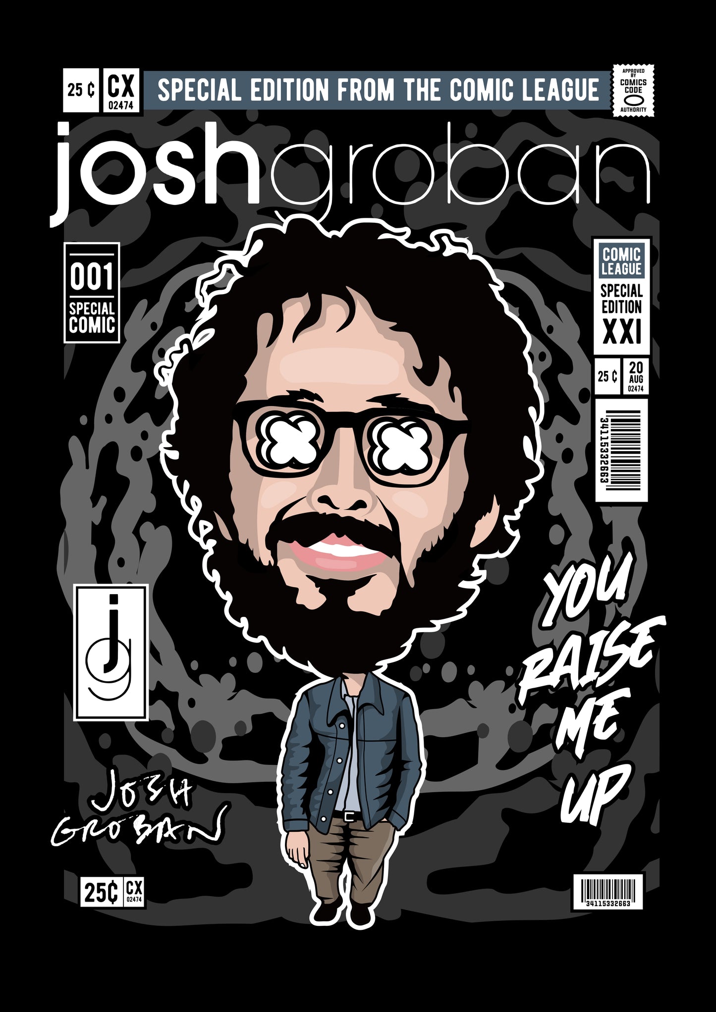 Funko Pop poster with multiple size and finish options. Josh Groban