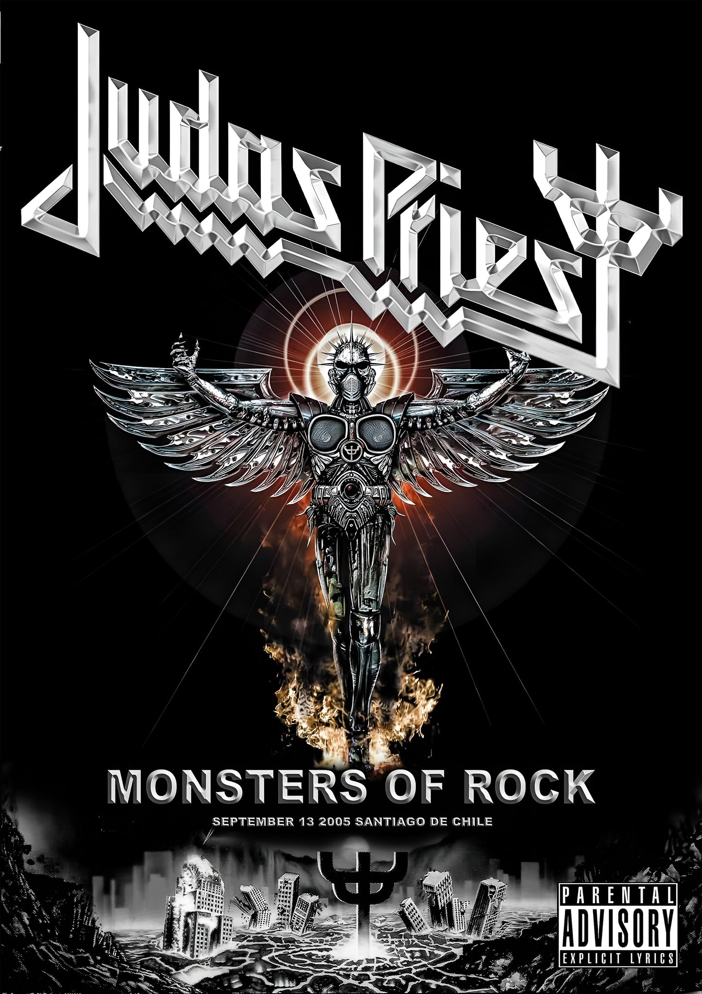 Concert poster with multiple size and finish options. Judas Priest Monsters of Rock