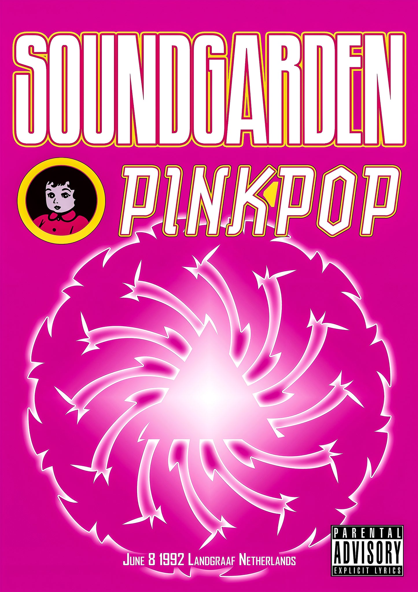 Concert poster with multiple size and finish options. Soundgarden Netherlands