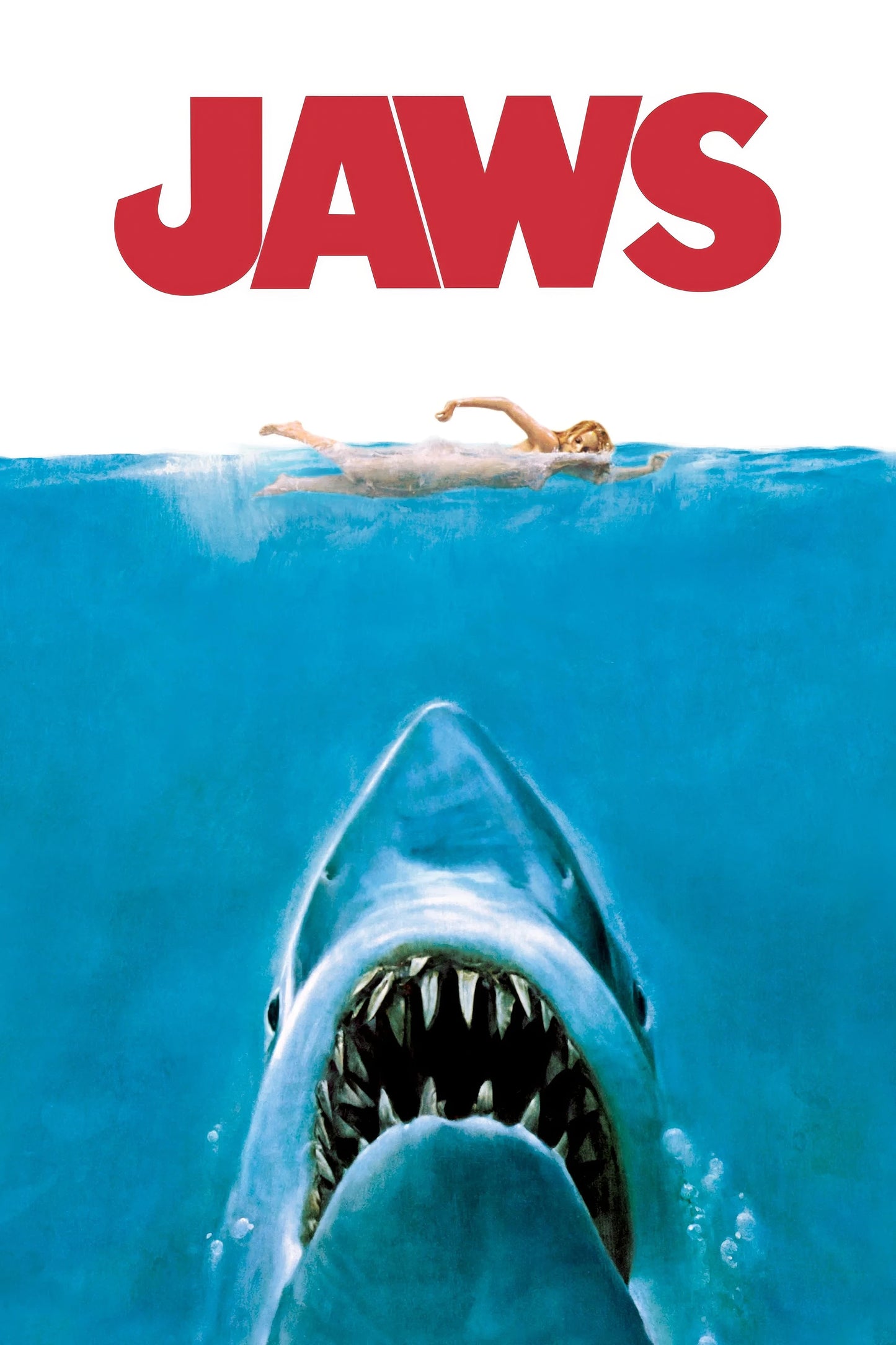 Jaws 13"x 19" movie poster.