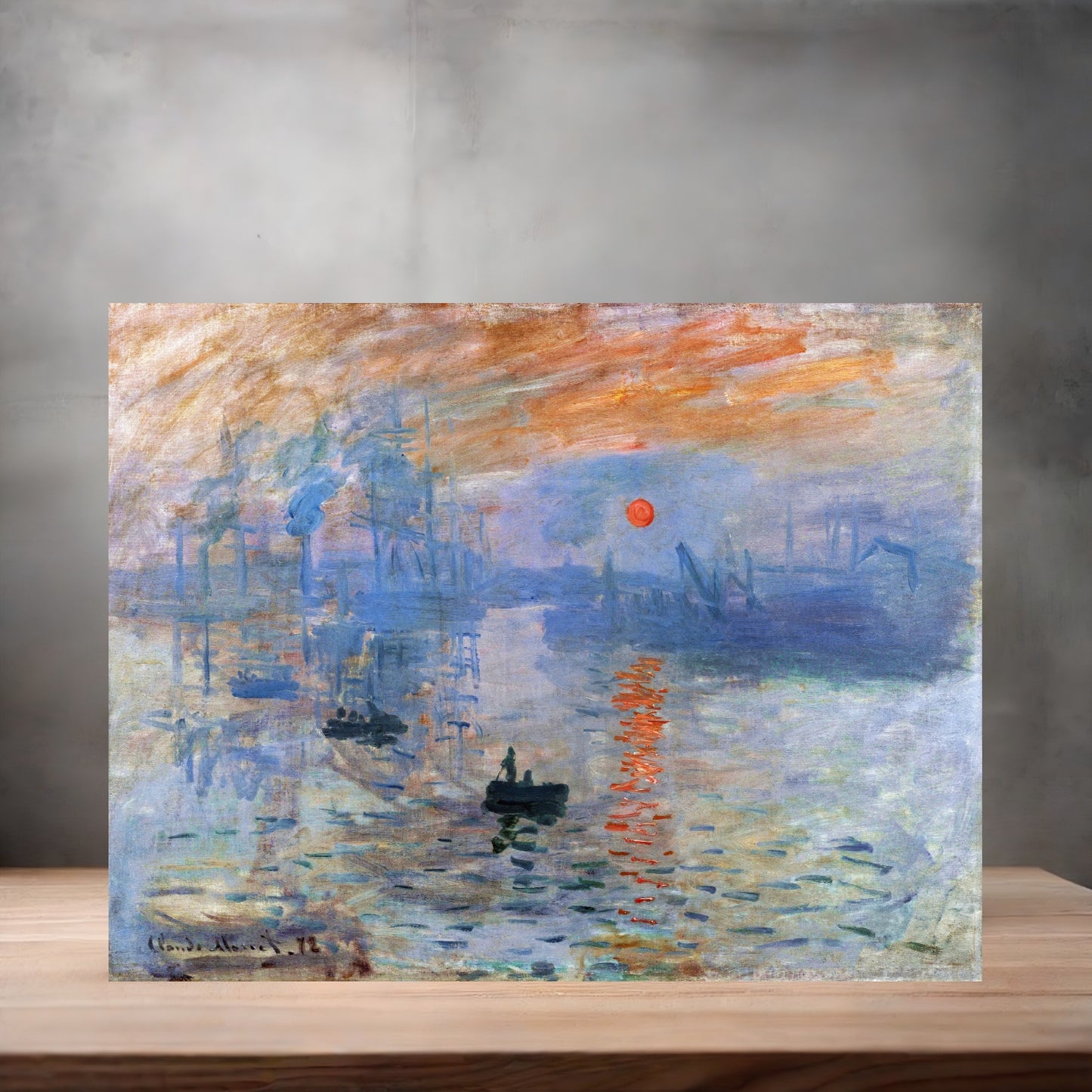Museum painting poster with multiple size and finish options. Claude Monet, Impression, Sunrise