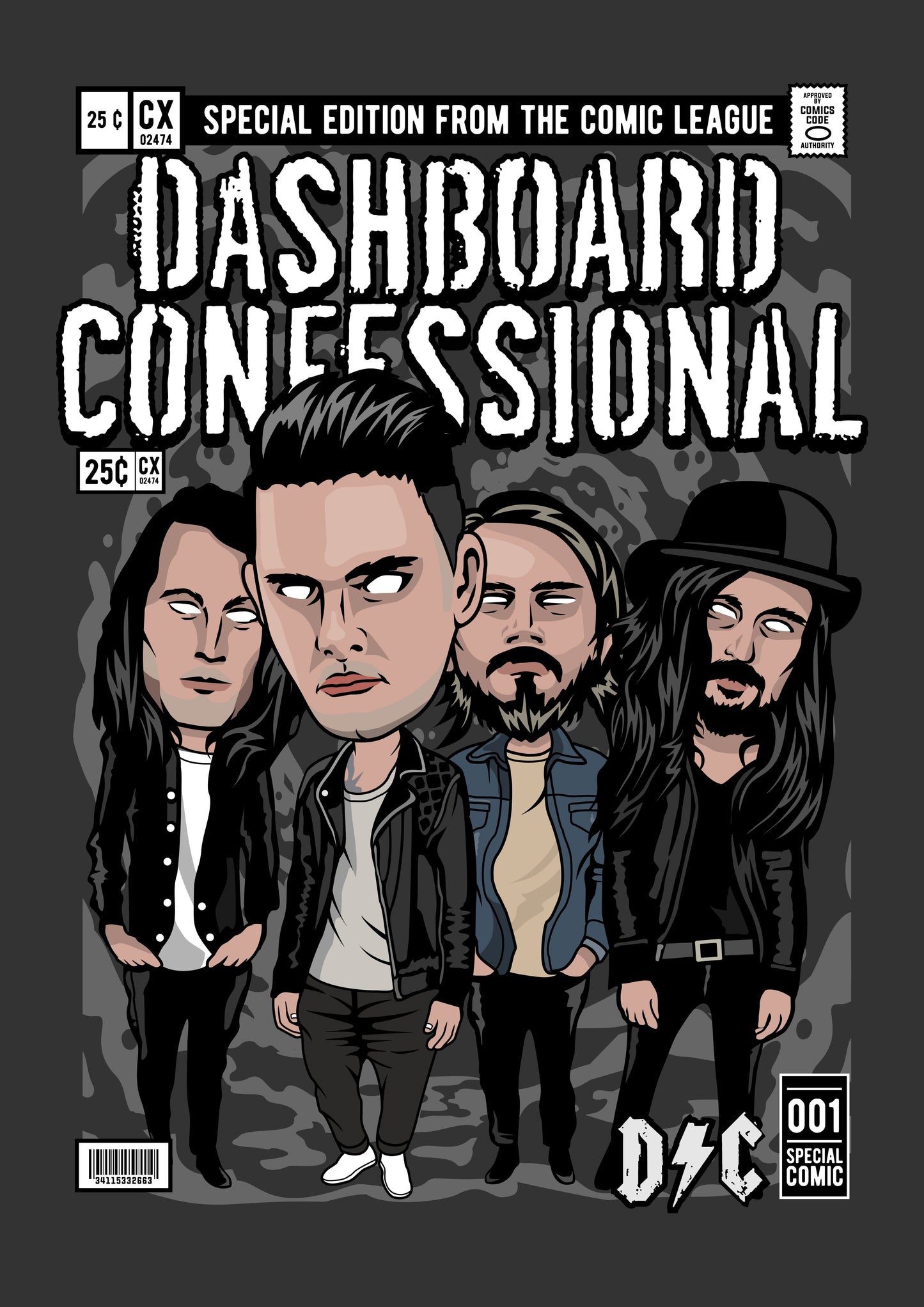 Funko Pop poster with multiple size and finish options. Dashboard Confessional