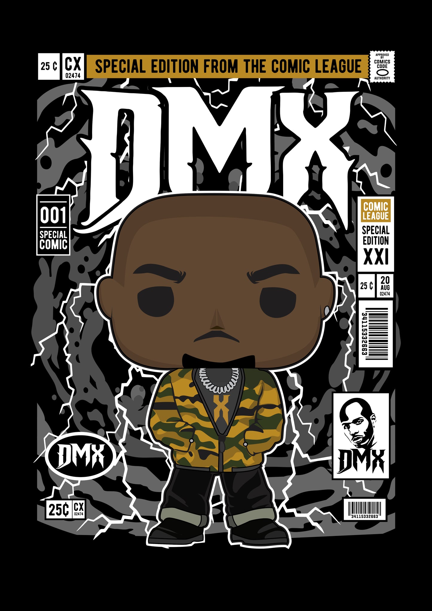 Funko Pop poster with multiple size and finish options. DMX