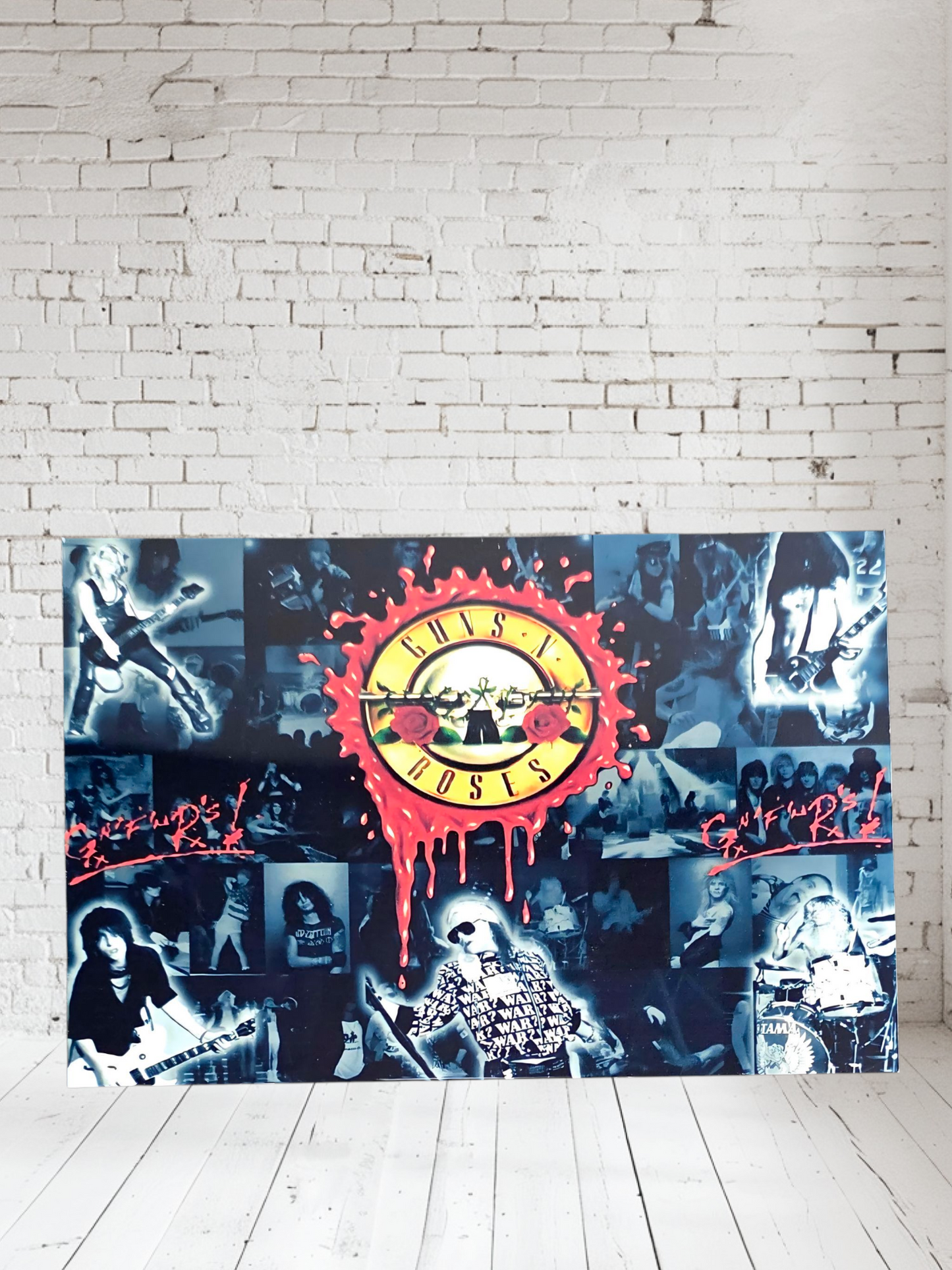 Guns n Roses Aluminum print. Multiple sizes and prints available