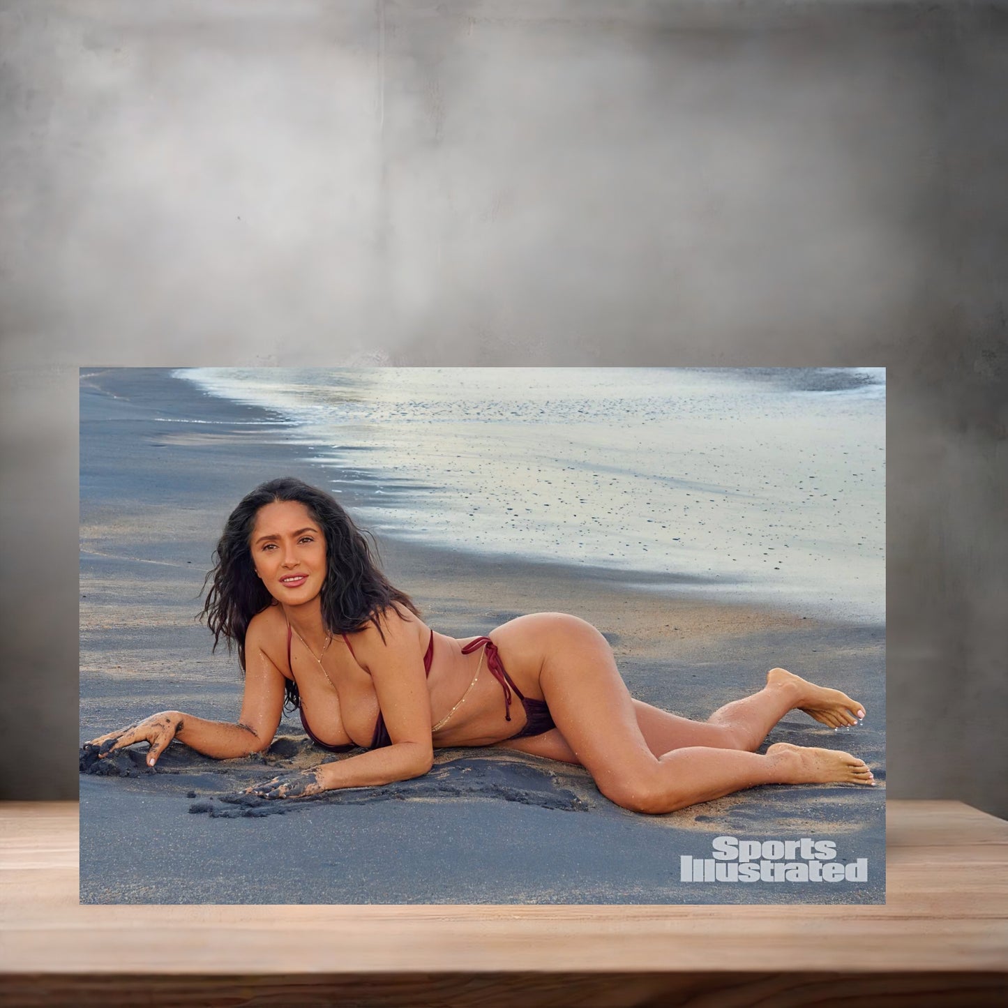 Salma Hayek Sports Illustrated swimsuit 13" x 19" poster. Matte or Glossy. D9