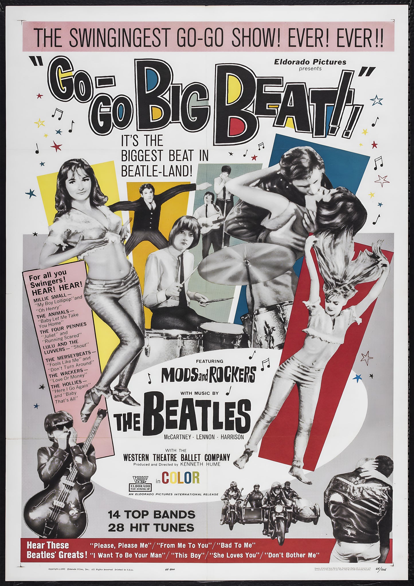 Concert poster with multiple size and finish options. The Beatles Western Theatre Ballet Company