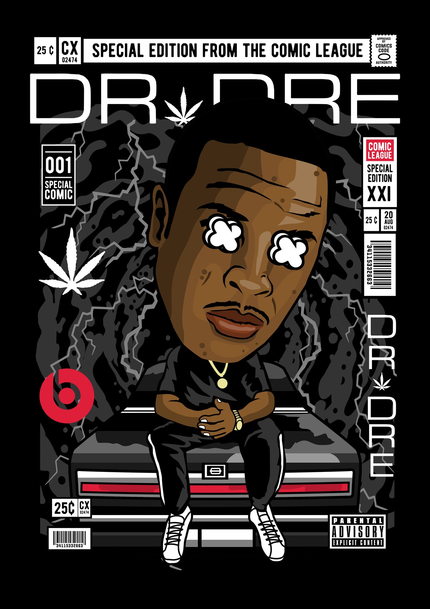 Funko Pop poster with multiple size and finish options. Dr. Dre