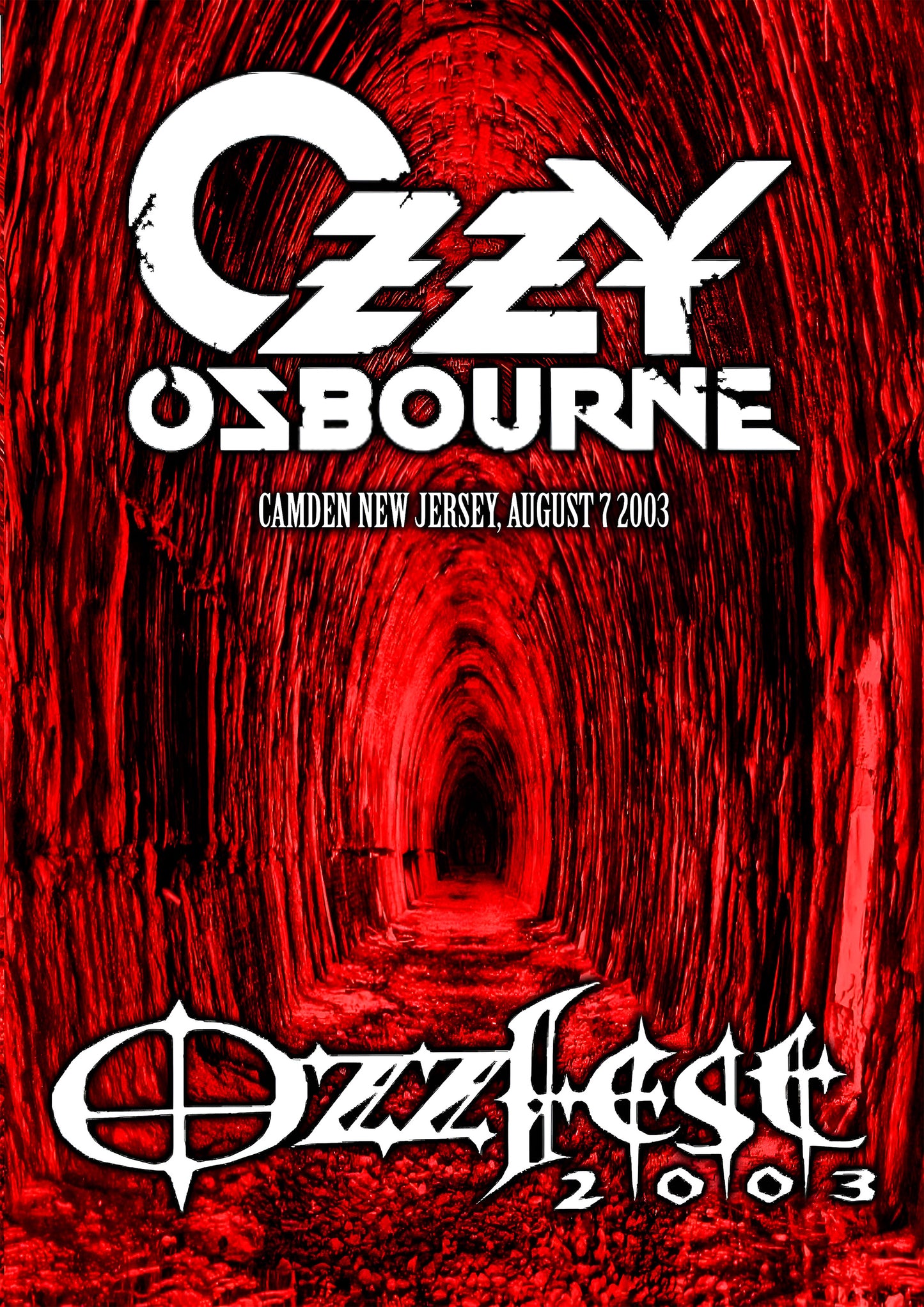 Concert poster with multiple size and finish options. Ozzy Osbourne Ozzfest 2003