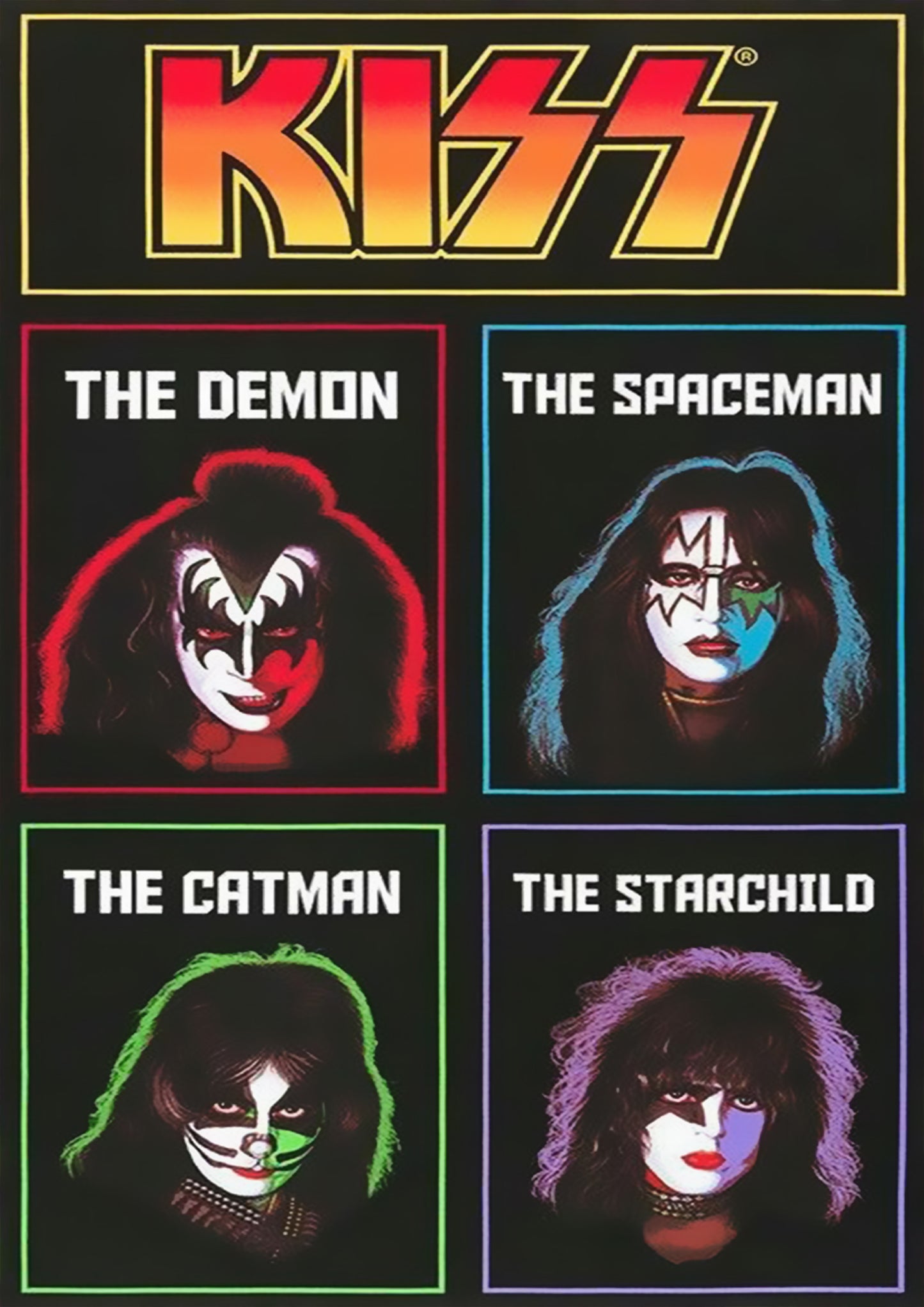 Concert poster with multiple size and finish options. Kiss band