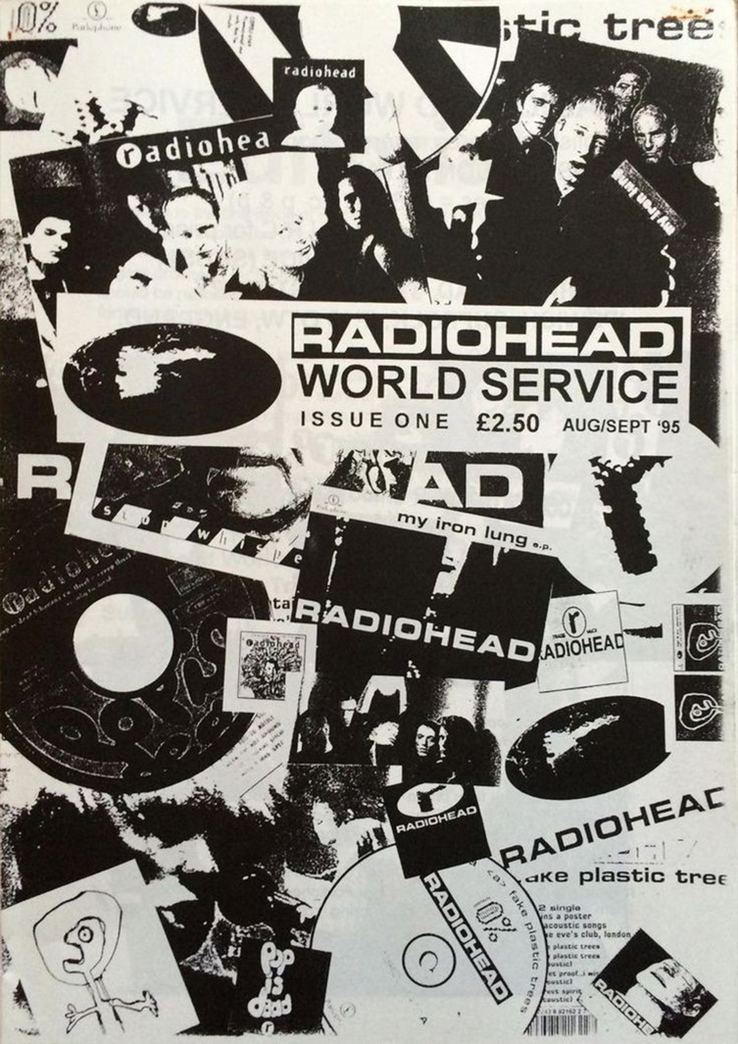 Concert poster with multiple size and finish options. Radiohead World Service