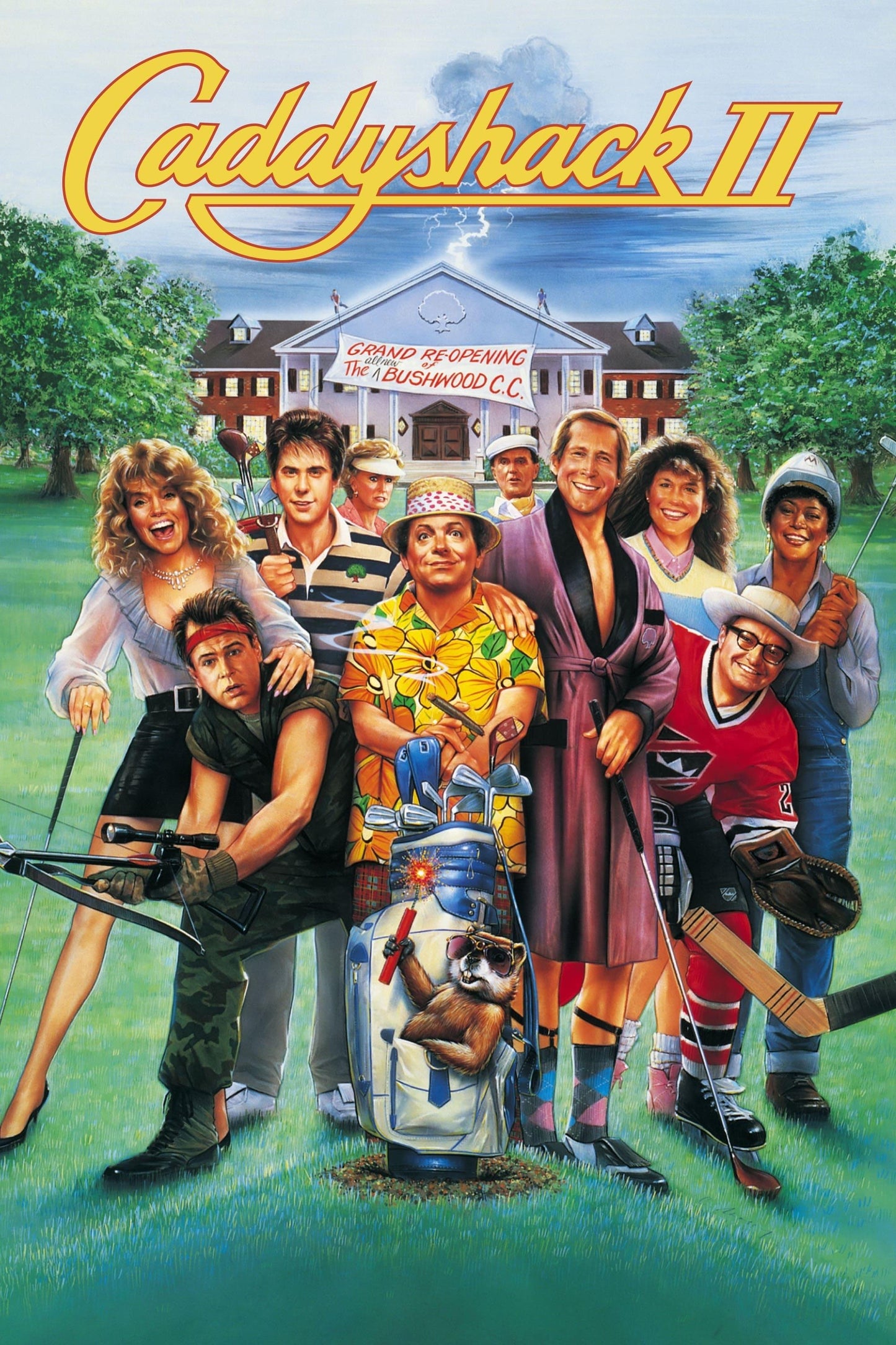 Caddyshack 2, 13"x 19" movie poster.