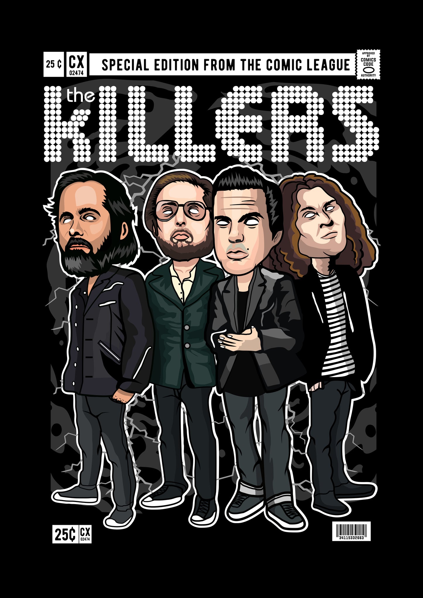 Funko Pop poster with multiple size and finish options. The Killers