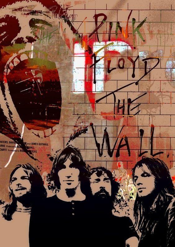 Concert poster with multiple size and finish options. Pink Floyd The Wall