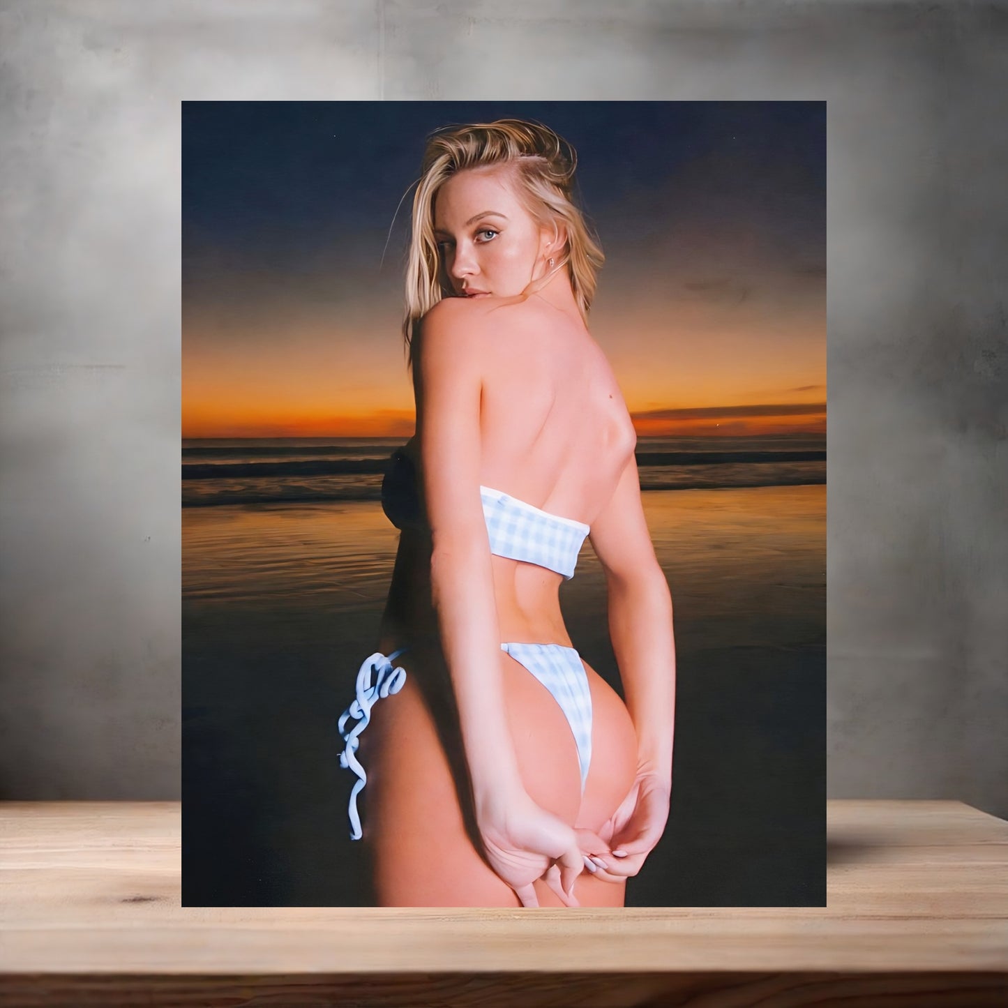 Sexy Sydney Sweeney metal poster. Multiple sizes available. Hot I9