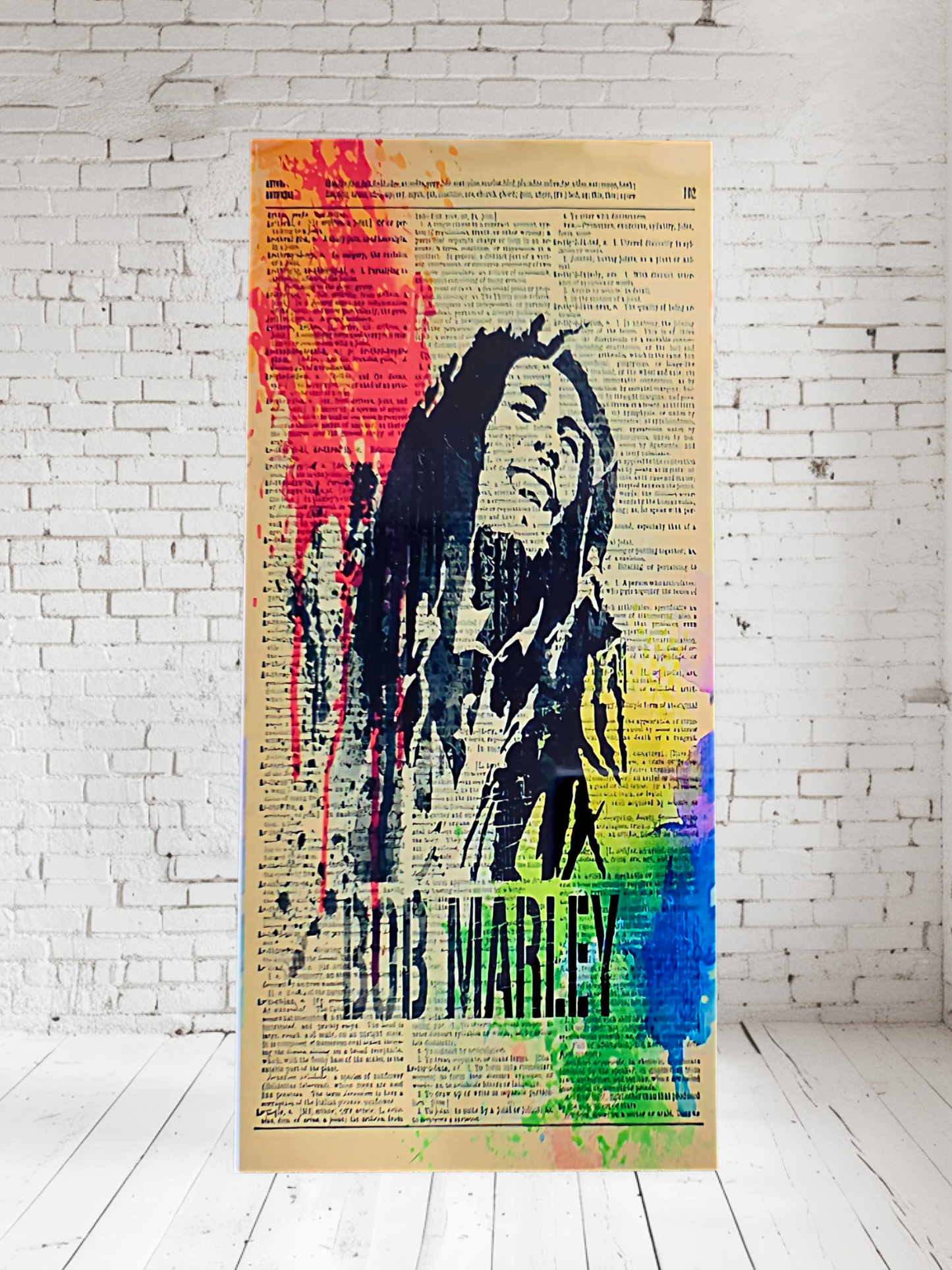 Watercolor Bob Marley Aluminum print. Multiple sizes available