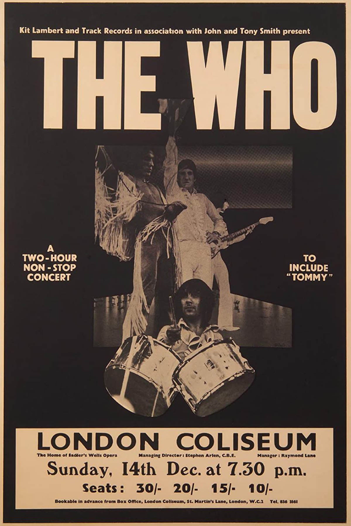 Concert poster with multiple size and finish options. The Who London Coliseum