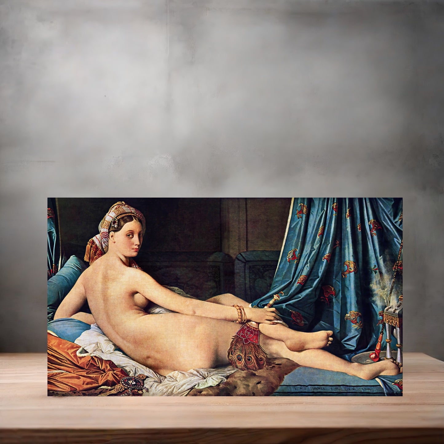 Museum painting poster with multiple size and finish options. Jean Auguste Dominique Ingres, the Grand Odalisque