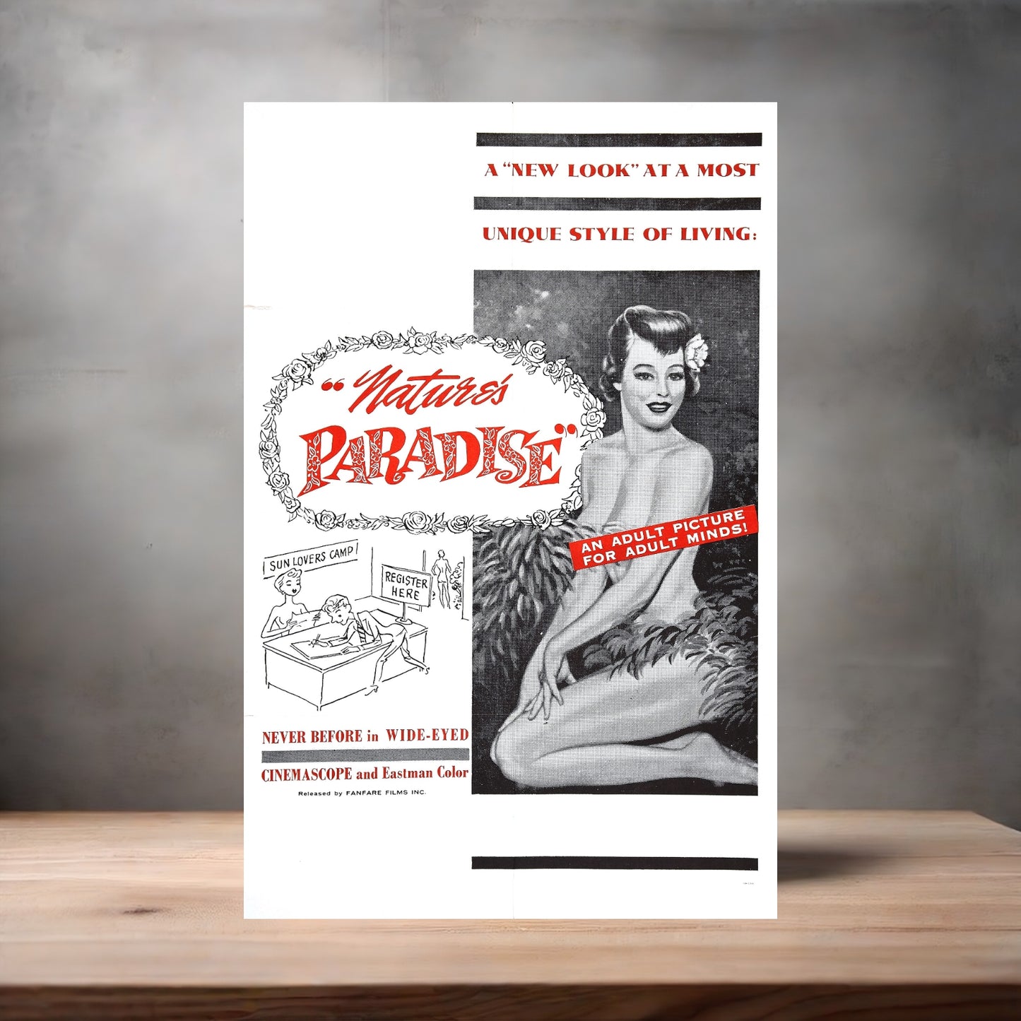 Adult Film movie poster with multiple size and finish options. Nature's Paradise