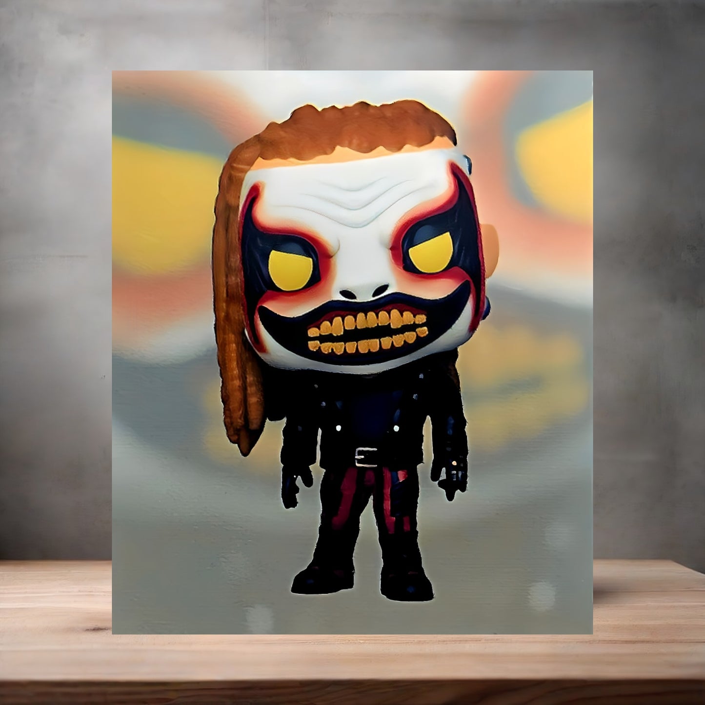 Bray Wyatt the Fiend Funko Pop Figure on aluminum print. Multiple sizes available