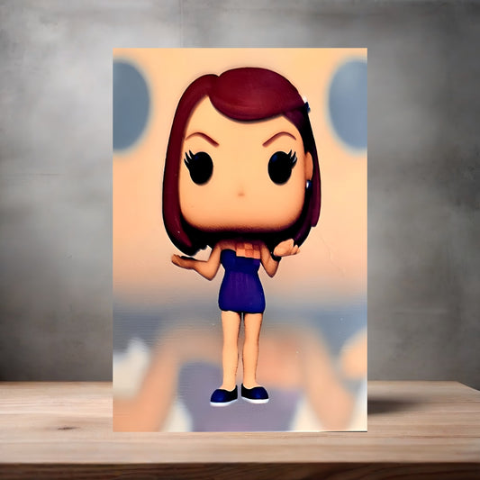 Merideth Palmer the Office Funko Pop Figure on aluminum print. Multiple sizes available