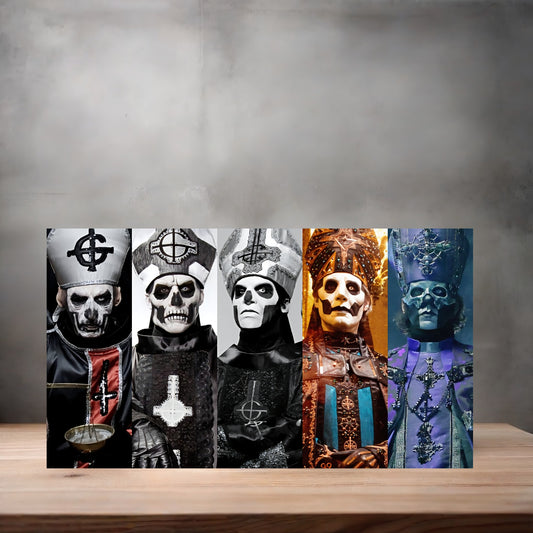 Ghost band members on aluminum print. Multiple sizes available
