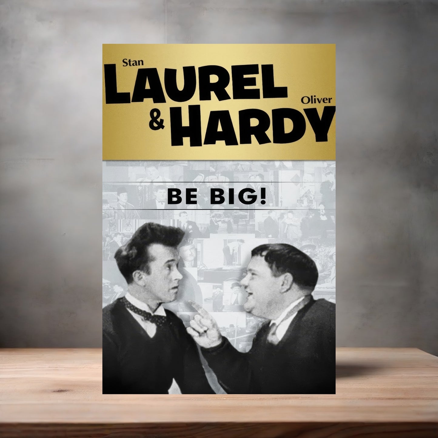 Laurel and Hardy movie Posters on aluminum print. Many options and sizes to choose from