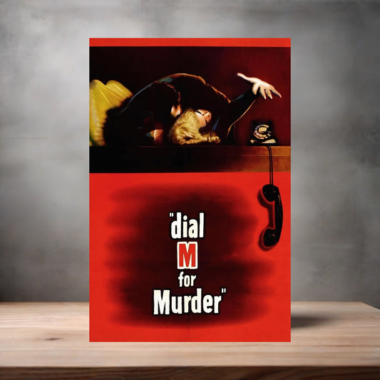 Dial M for Murder movie poster on aluminum print. Multiple sizes available.