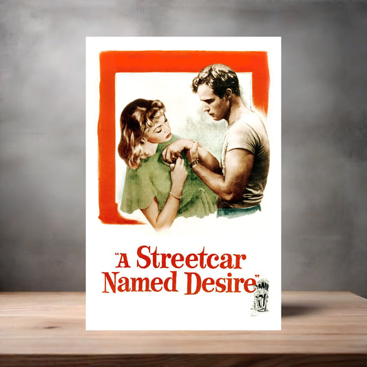 A streetcar named Desire movie poster on aluminum print. Multiple sizes available.