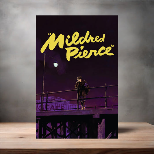 Mildred Pierce movie poster on aluminum print. Multiple sizes available.