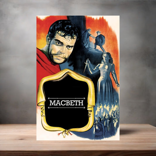Macbeth movie poster on aluminum print. Multiple sizes available.