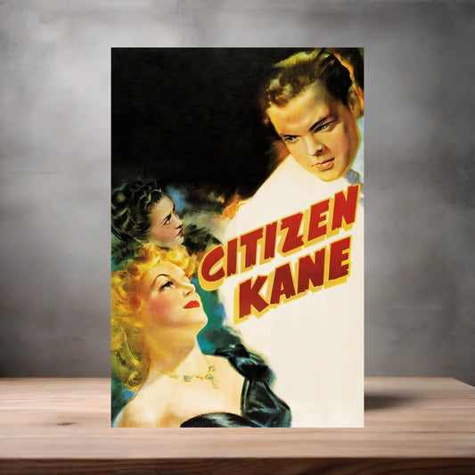 Citizen Kane movie poster on aluminum print. Multiple sizes available.