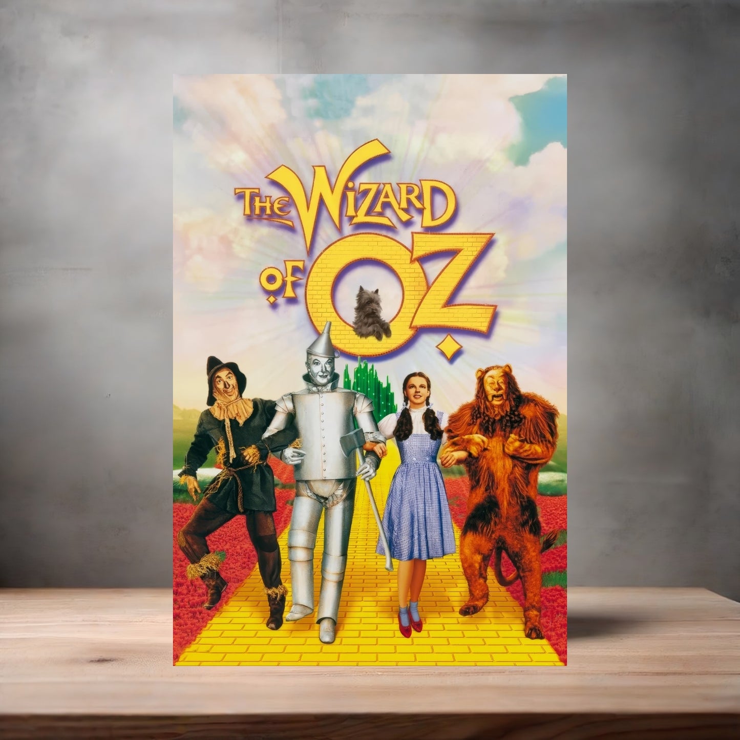 The Wizard of Oz movie poster on aluminum print. Multiple sizes available.
