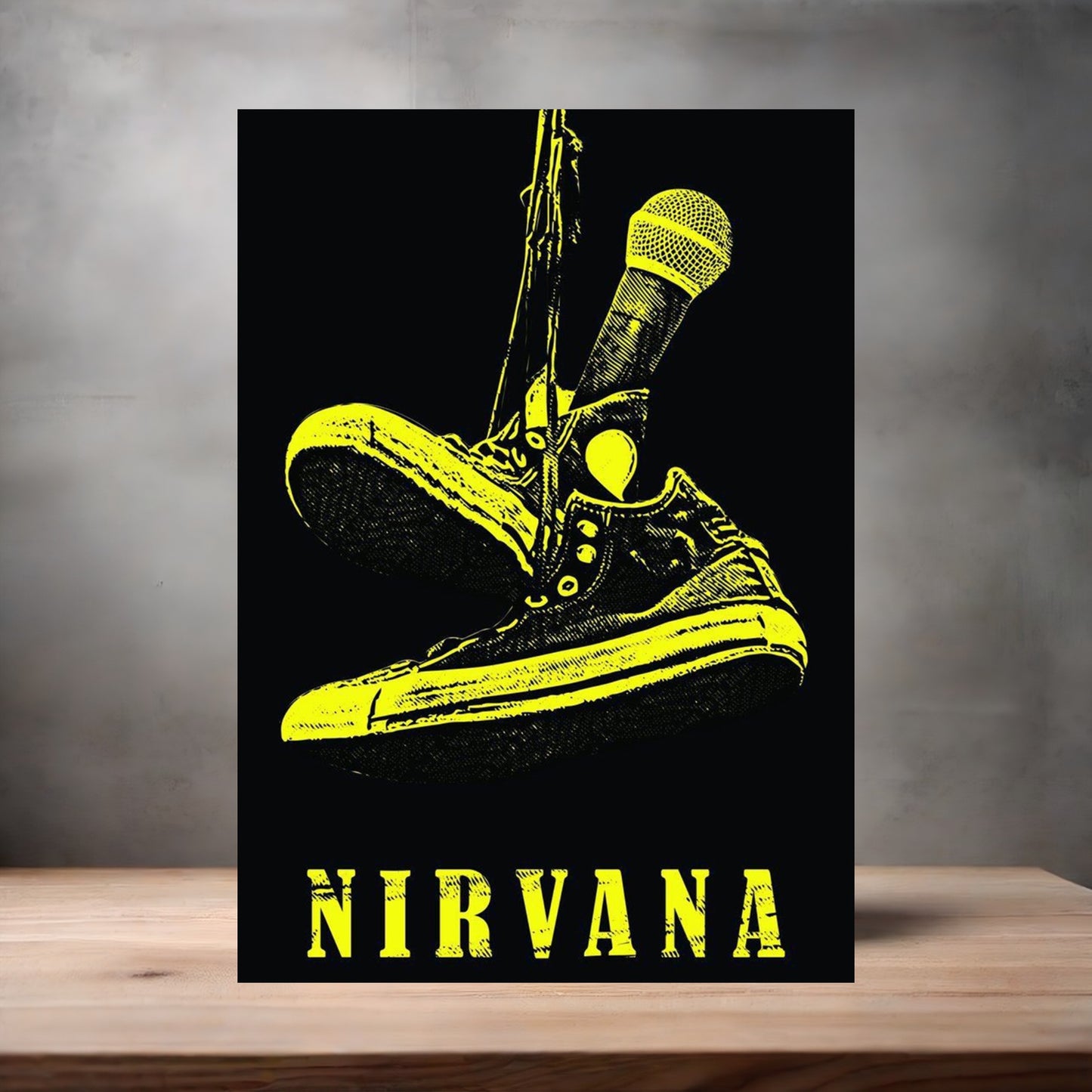 Nirvana concert Posters on aluminum print. Many options and sizes to choose from