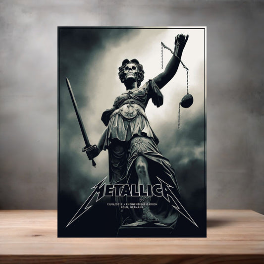 Metallica concert Posters on aluminum print. Many options and sizes to choose from