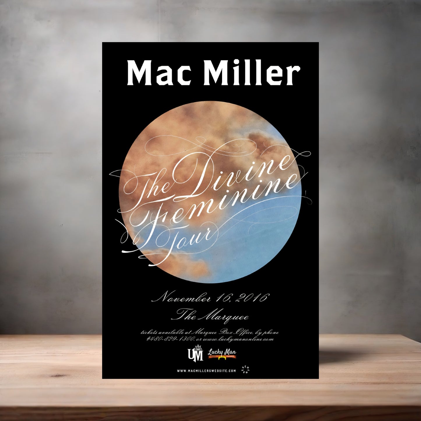 Mac Miller concert and album cover posters on Aluminum print. Multiple sizes and prints available.