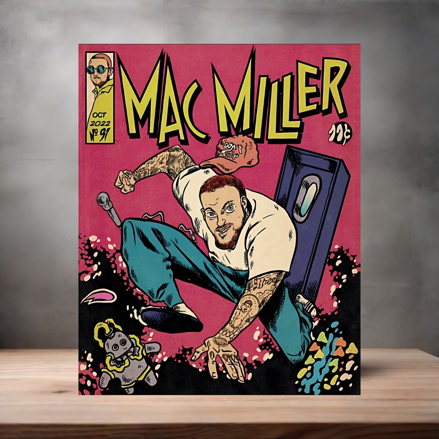 Mac Miller concert and album cover posters on Aluminum print. Multiple sizes and prints available.