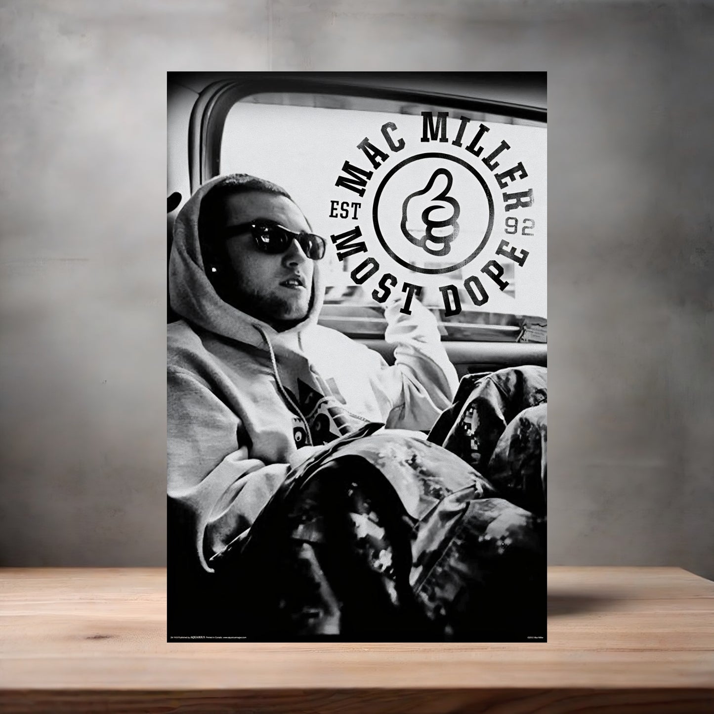 Mac Miller concert and album cover posters on Aluminum print. Multiple sizes and prints available.